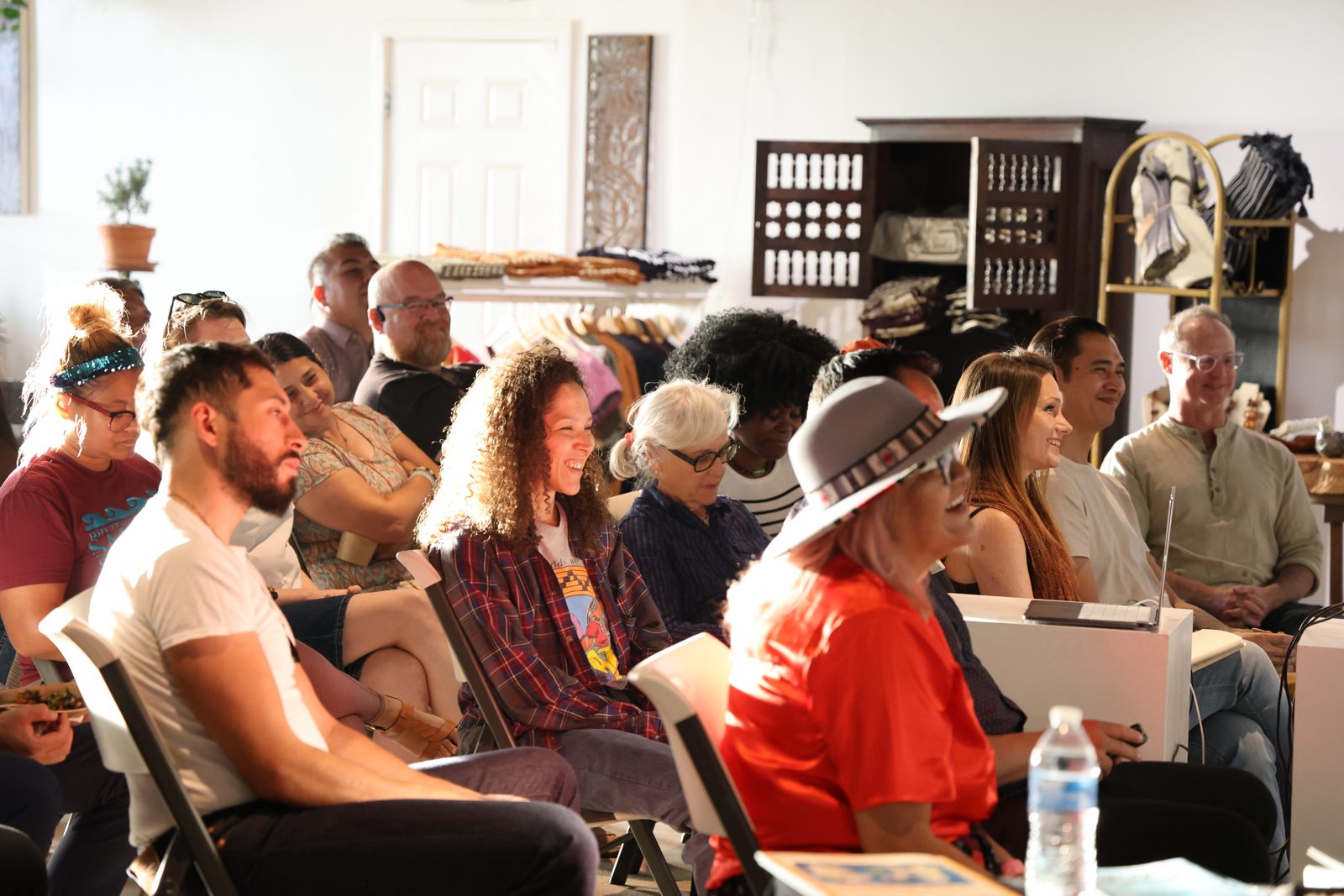 A full room of community members at an Urban River Learning Network session